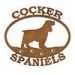 601440 - Cocker Spaniel Puppy Metal Custom Two-Word Sign