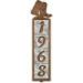 605034 - Boots Motif One-Number Metal Address Sign