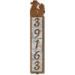 605085 - Cowboy and Cowgirl Motif One-Number Metal Address Sign