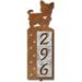 606323 - Yorkshire Terrier Motif One-Number Metal Address Sign