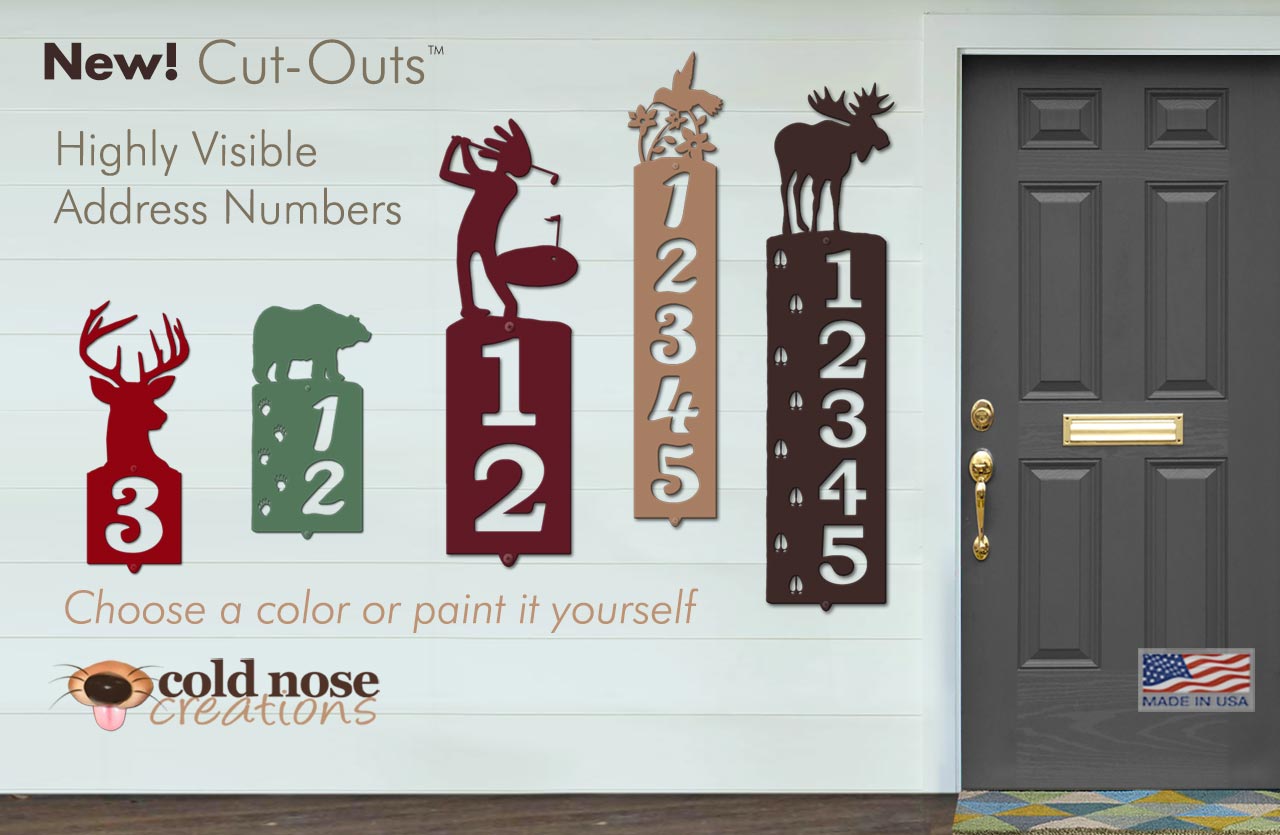 Cut Outs Address Numbers